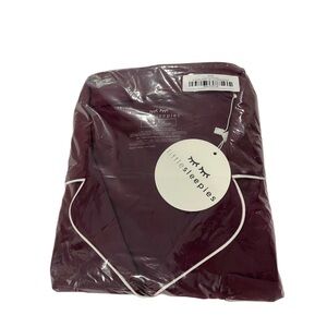 Little Sleepies Classic Burgundy Pajama Set